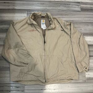 VTG Carhartt 2008 Orlando coat jacket full zip j169 GKH size 2XL lightweight